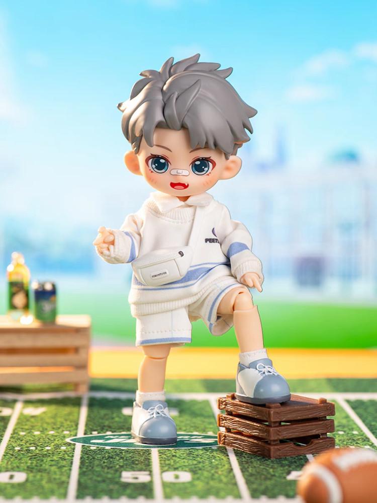PEETSOON 캠퍼스 남자 동급생 BJD 관절 인형 액션 피규어 랜덤 블라인드 박스