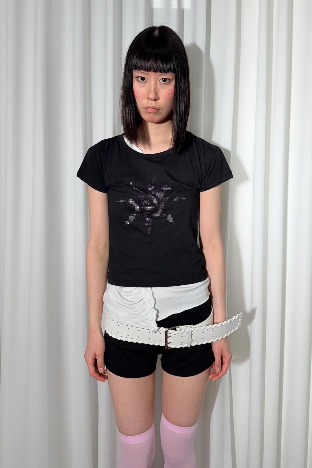 125. Solee Shine Tee, Black