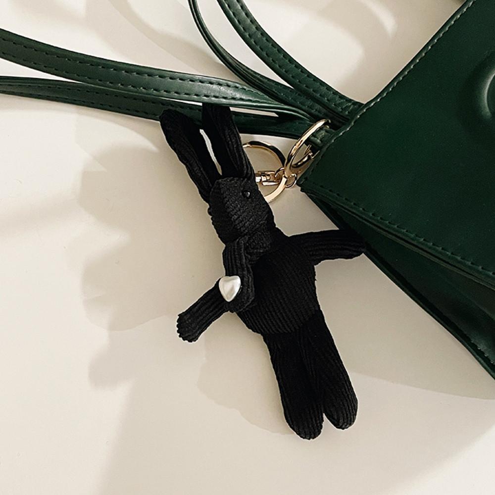 블랙 토끼 하트 포인트 검정 인형 가방 자동차 핸드폰 키링 키홀더