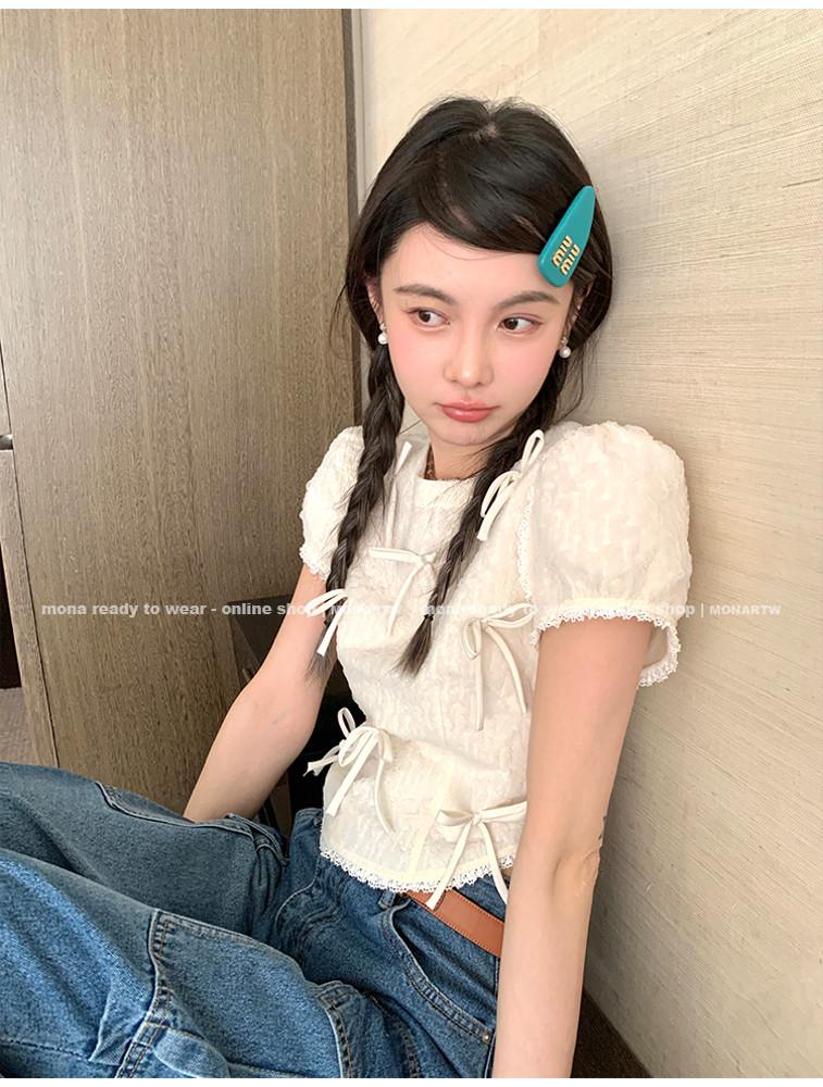 [핑크/베이지] 젠틀 베스트 반팔 리본드레스 수트