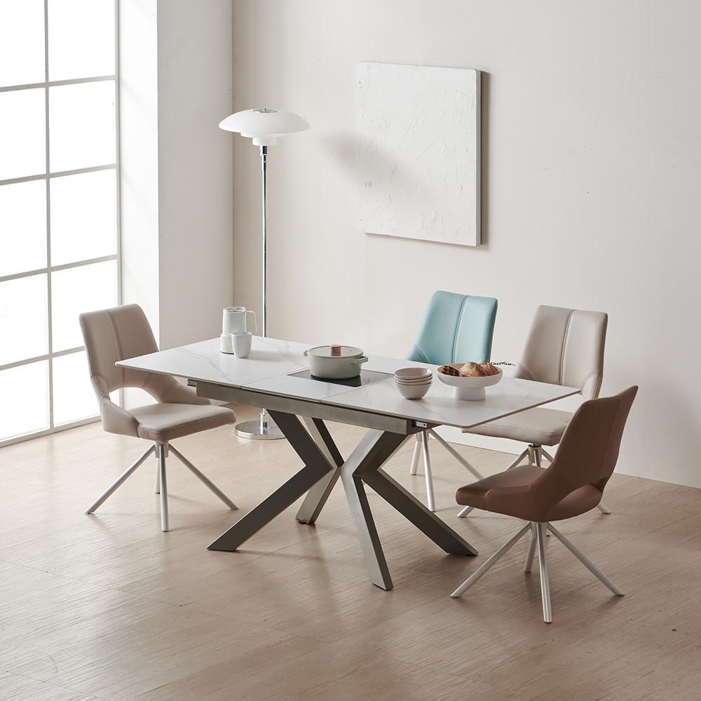 홈앤힐 산테 인덕션 확장형 세라믹 식탁 테이블 4인 6인 1400 1800