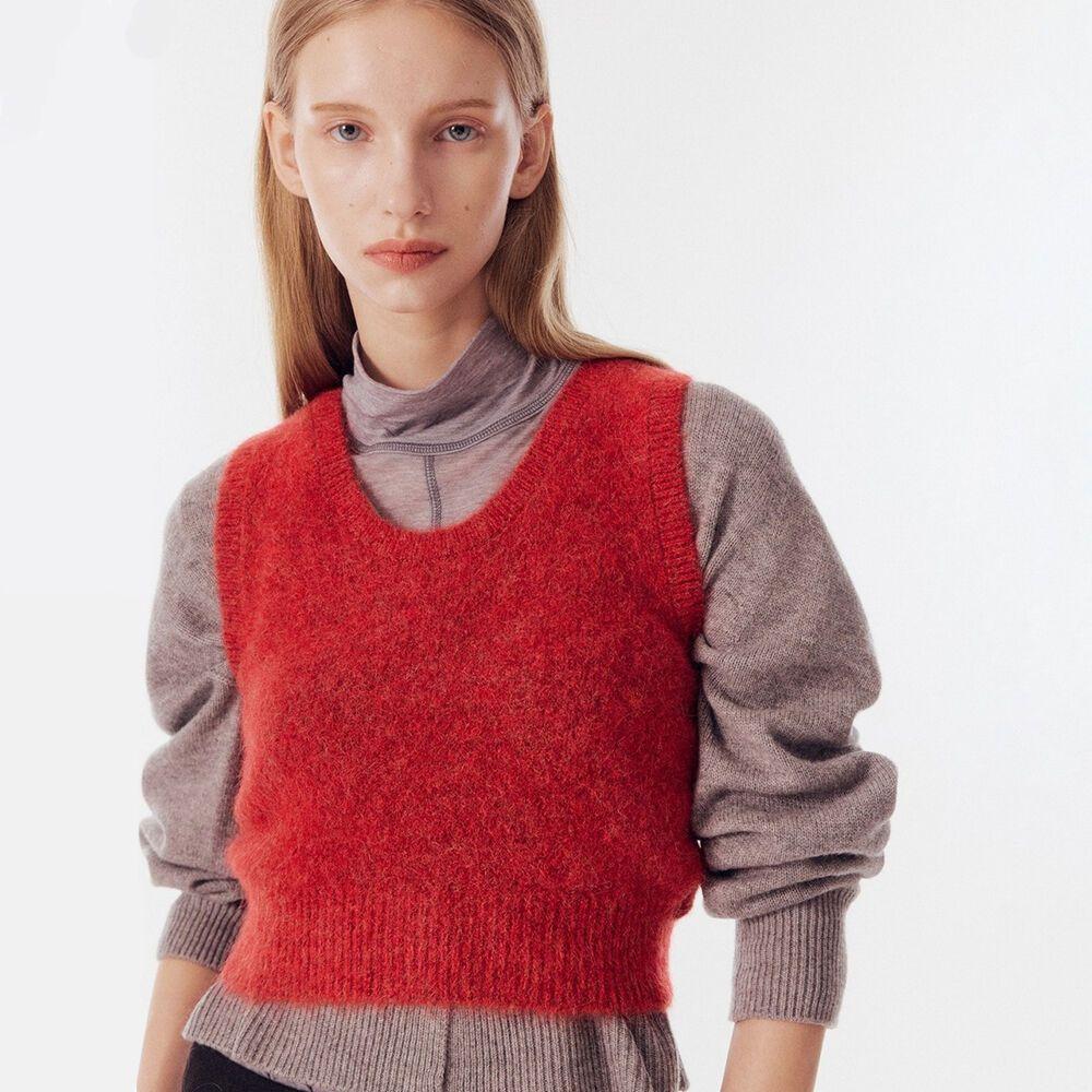 MOHAIR KNIT VEST