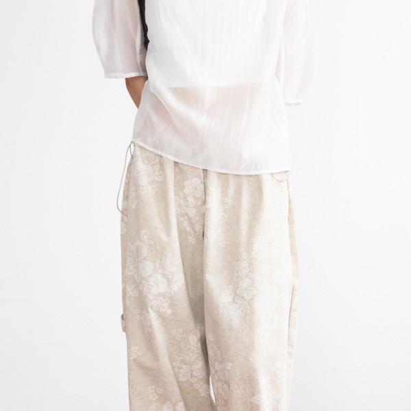 [8/19 출고 예정] Garden Balloon String Pants (Beige)