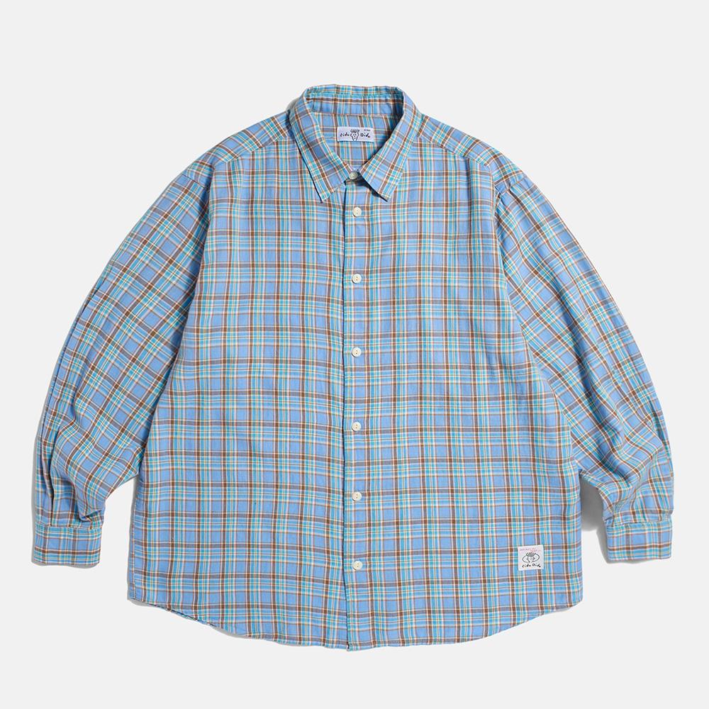 Plaid Check Shirt Blue