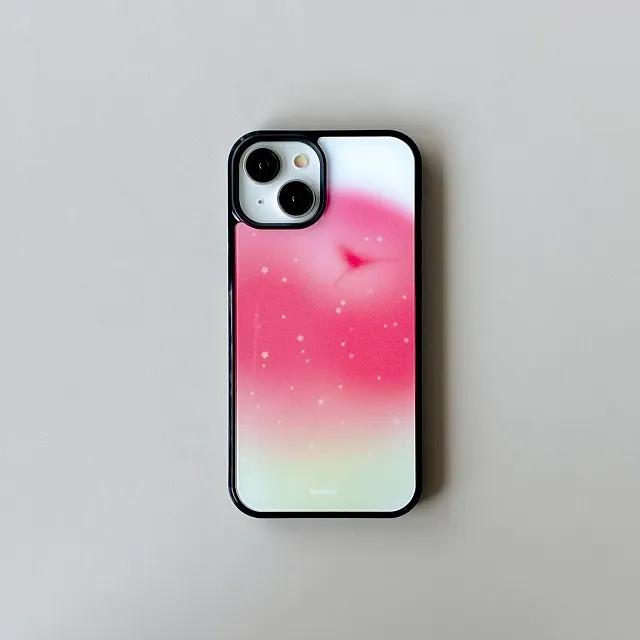 [+갤럭시] [글라스 범퍼 케이스] 스타프루츠 피치