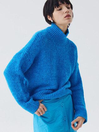 HIGHNECK KNIT [BLUE]