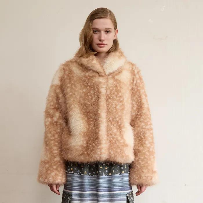 Bambi Fur Jacket, Brown