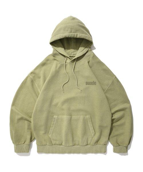 WASHED LOGO HOODIE [PIGMENT KHAKI]