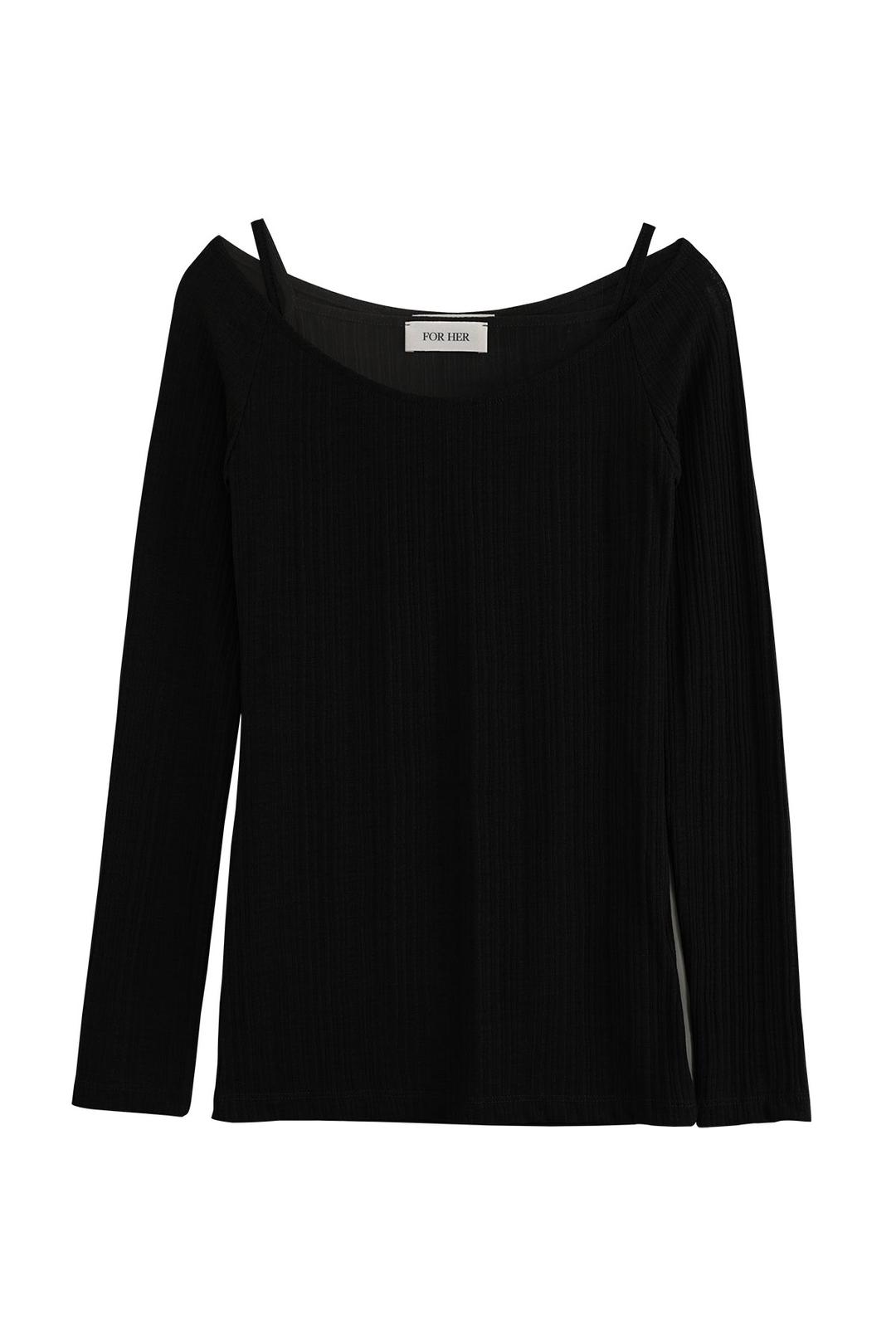 OFF SHOULDER SET TOP (BLACK)