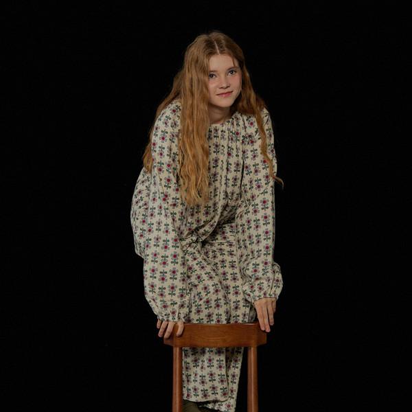 스티치플라워 보들 홈웨어, 아이보리