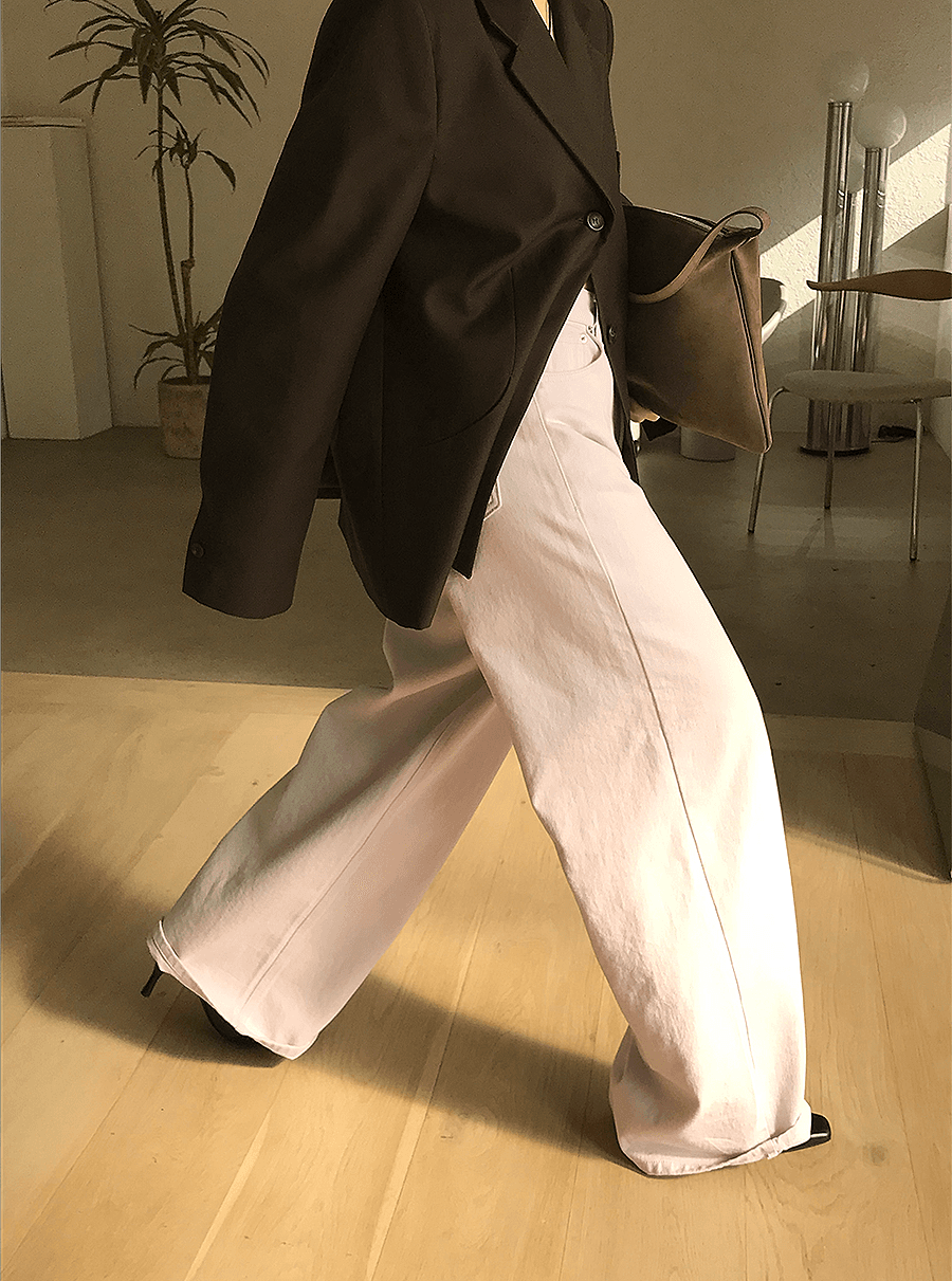 [deepmuze추천] Wide Cotton Pants (s/m)