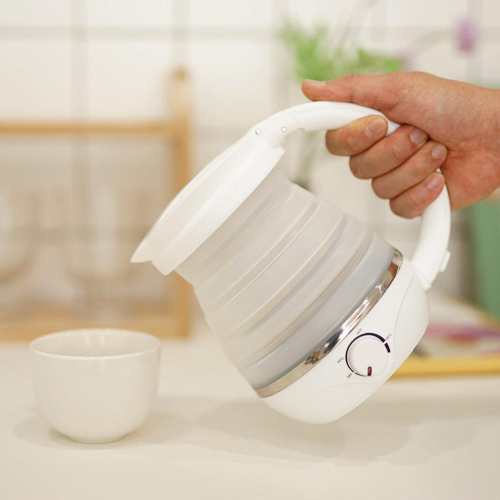 접이식 여행용 미니 전기커피포트 휴대용 폴딩 분유포트 캠핑용