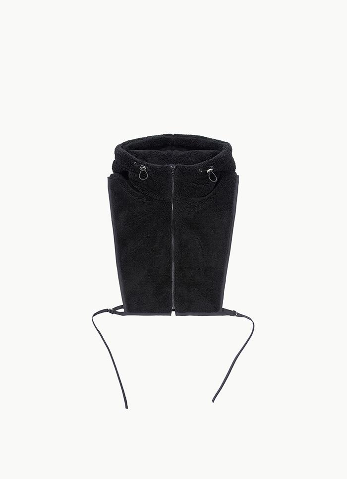 SHEARING HOODY VEST / BLACK