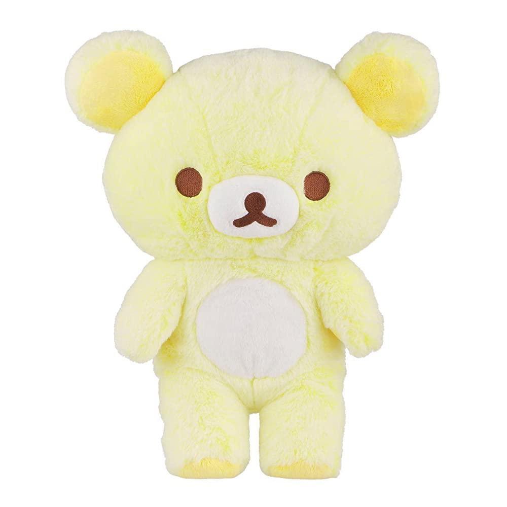 Rilakkuma San-X 오리지널 롱 파일 셔벗 시리즈 플러시 - 옐로우 - 38.1cm(15인치)