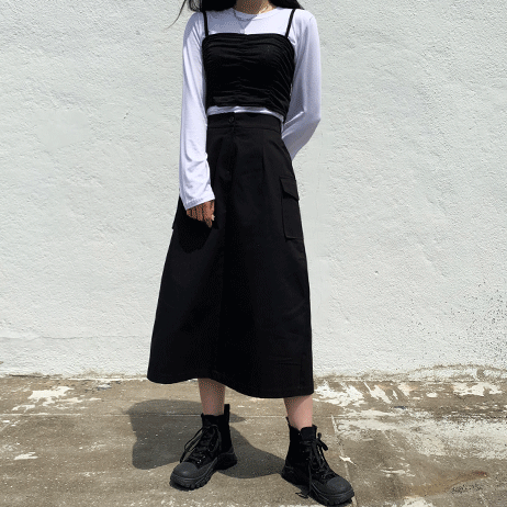 [누적5천장] 세이브 카고 스커트