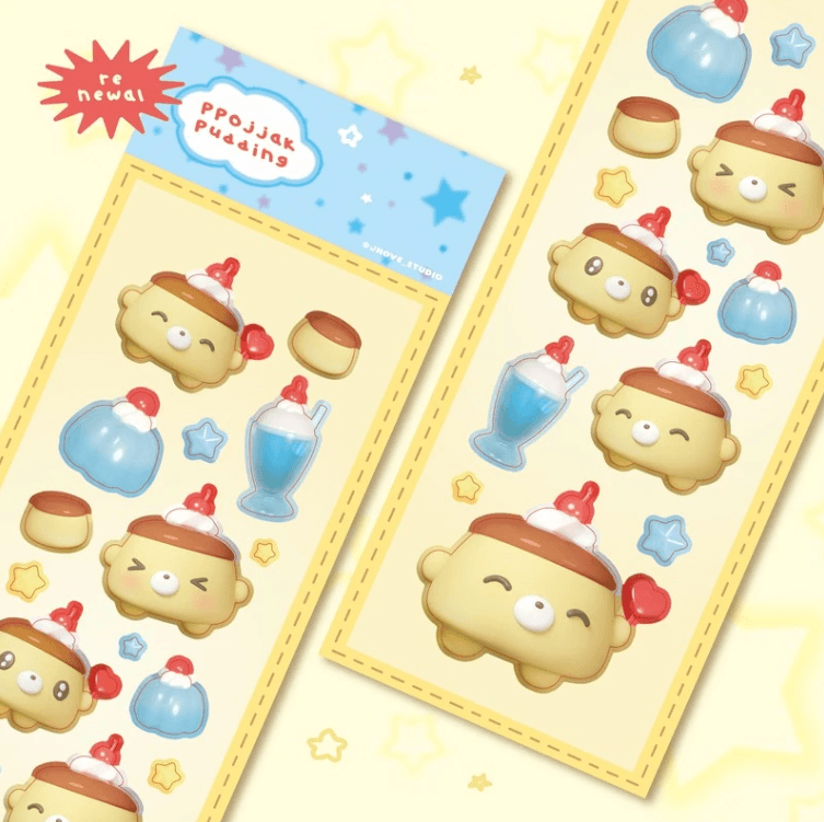 [애드] 뽀짝푸딩 리뉴얼 스티커