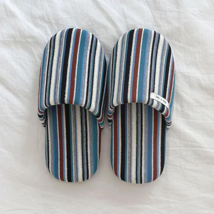 Multi Stripe Room Shoes / Blue 룸슈즈