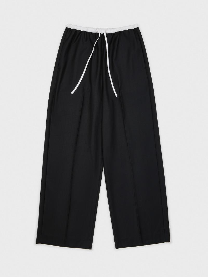 6th / Stripe wool wide pants