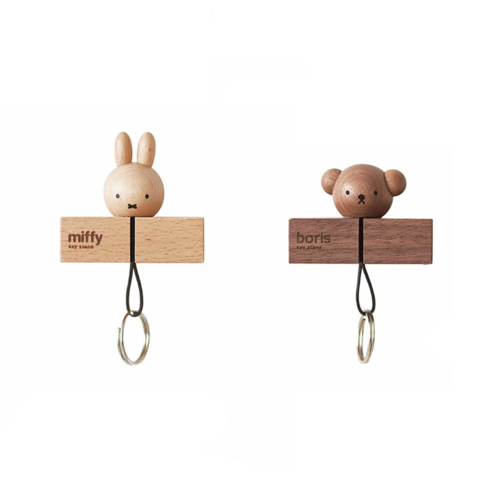 miffy 미피 캐릭터 우드 키홀더 키링 거치대