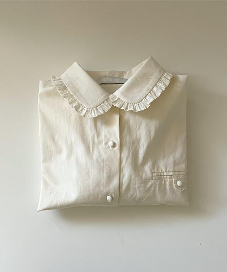 모스플랜터 [sale]frill neck shirt