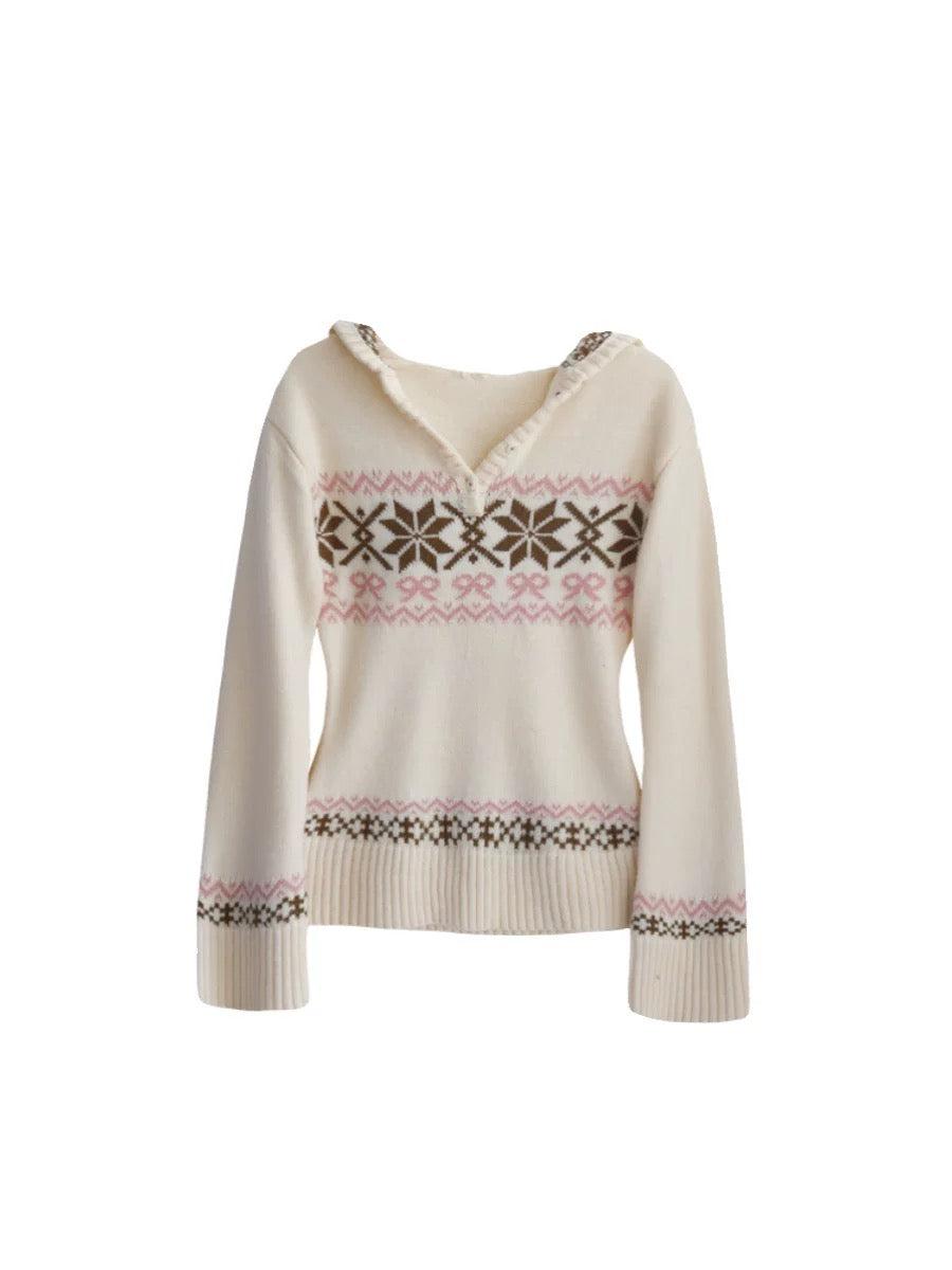 Sic Astra Coquette Doll hoodie sweater - Beige / Pre-order: 20-30 working days processing time / XS