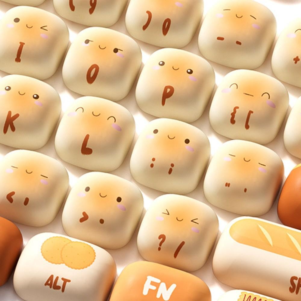 식빵키캡 커스텀 찐빵 MOG 투명 열승화 측각 PBT 138키 앱코 독거미 키보드 키캡 - 유선키보드 | 쿠팡