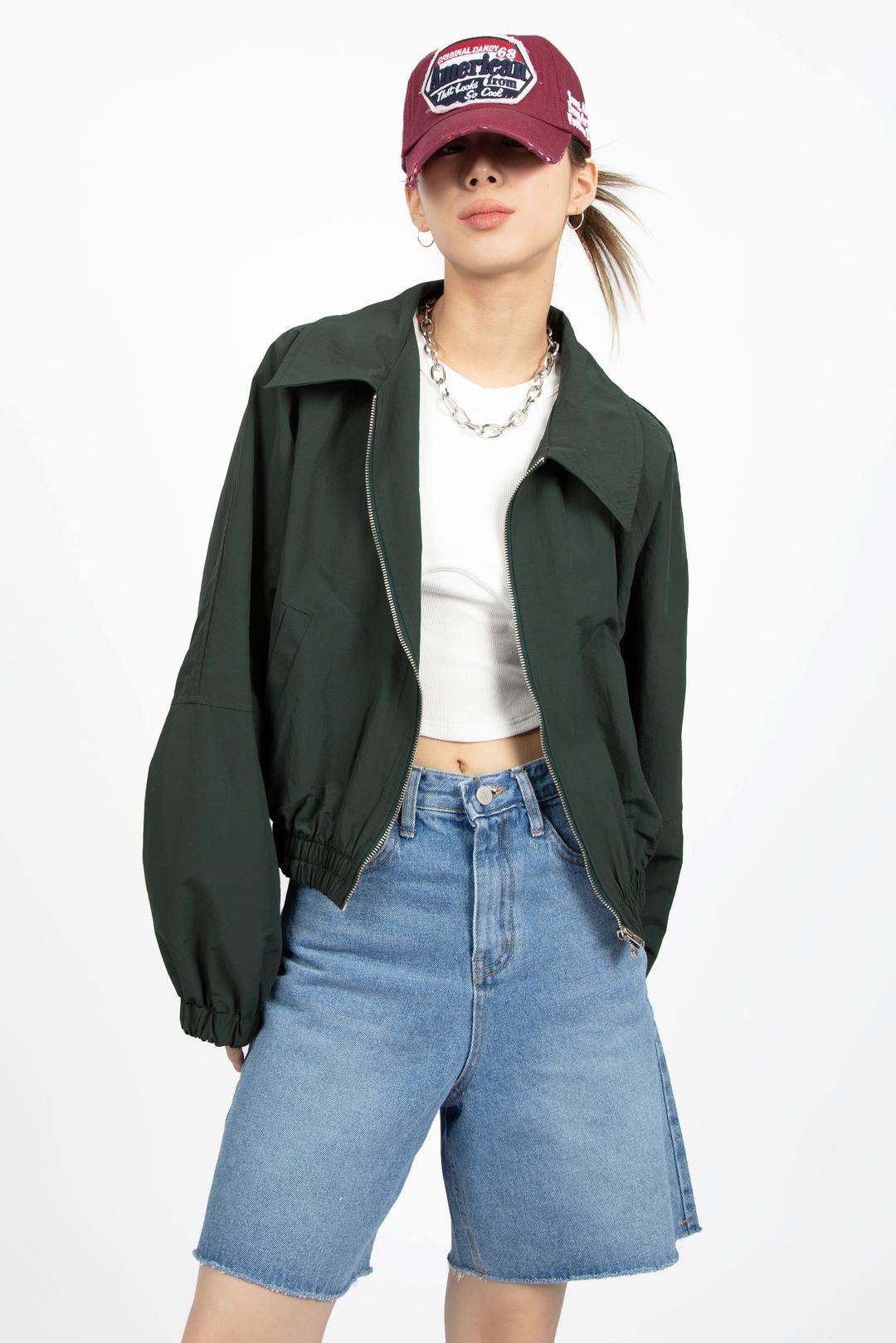 CRISPY COLLAR BLOUSON