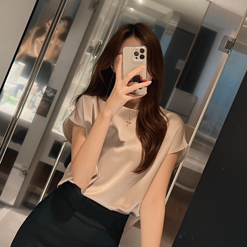 베이직 새틴 블라우스