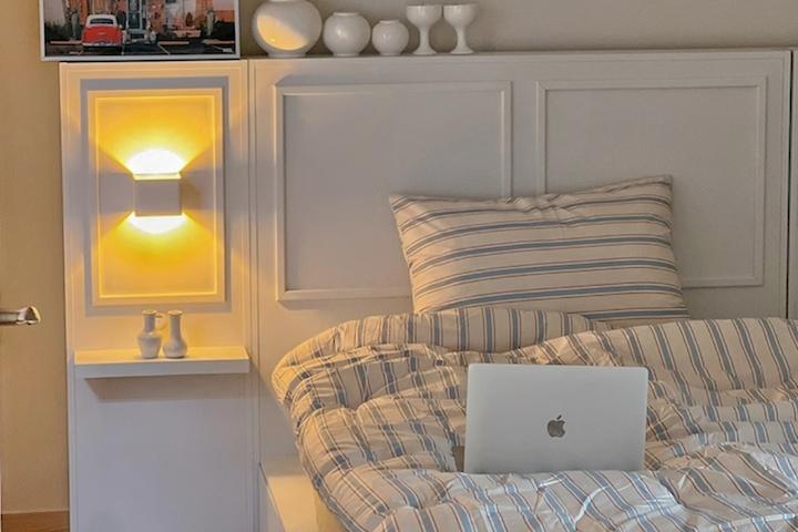 지정일배송 - RF 웨인스 리노 서랍 침대프레임 SS/Q (매트선택)_D