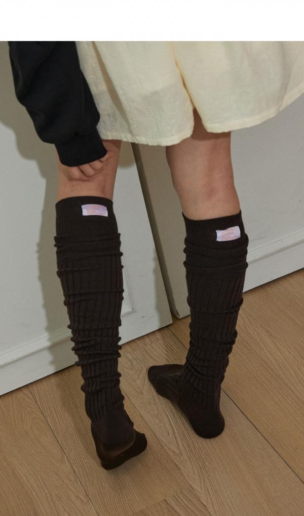 Lively knee socks (brown)