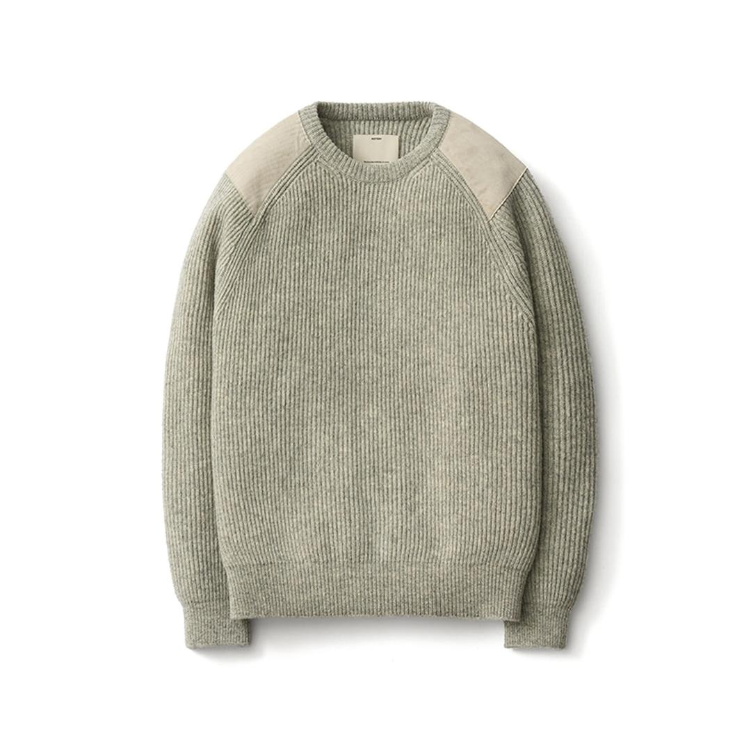 Military Crewneck Knit_Ecru