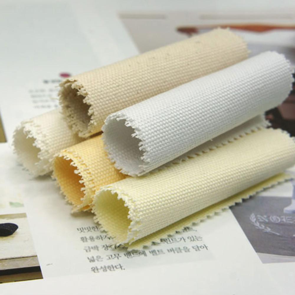 대폭 캔버스원단 무지 화이트계 (691729)