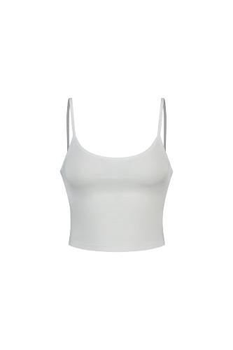 SLIM CROP TANK TOP [WHITE]
