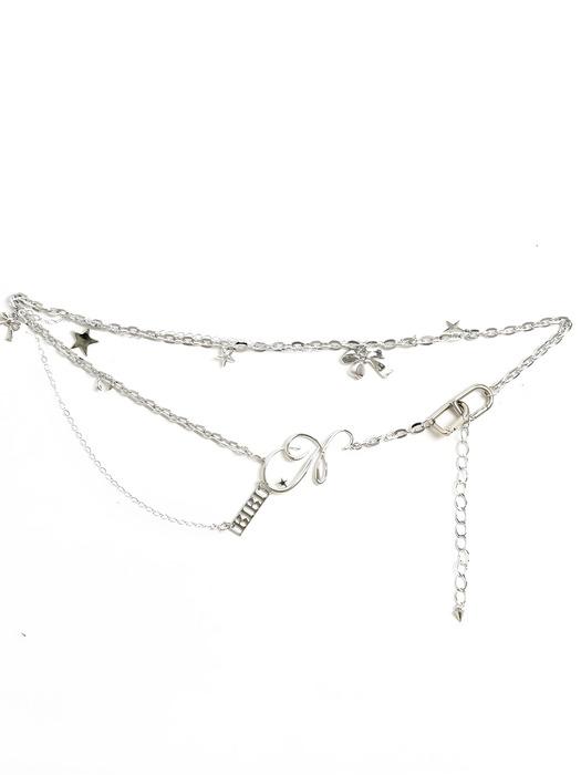 X BIBI BELLY CHAIN (SILVER)