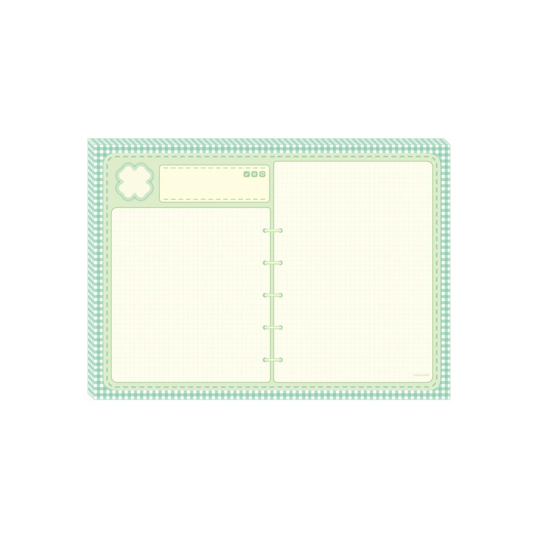 clover stitch notepad