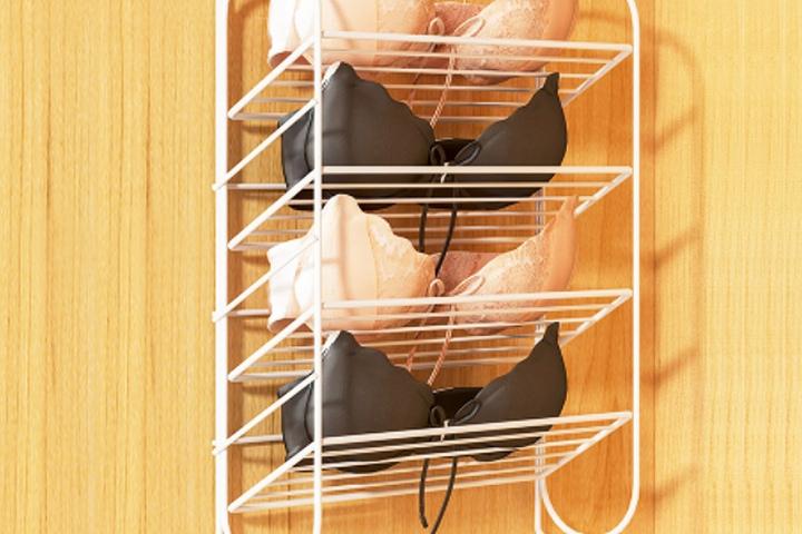 벽걸이 벽면 속옷 양말 정리 정리함 수납함 (4칸)