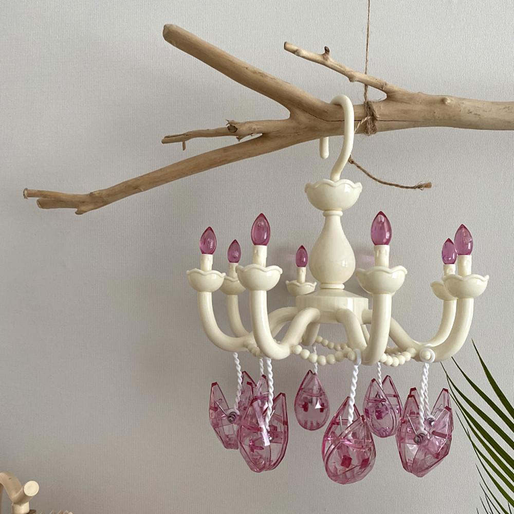 여자아이방꾸미기 행거 집게 샹들리에 모빌 공주방 소품 집들이선물