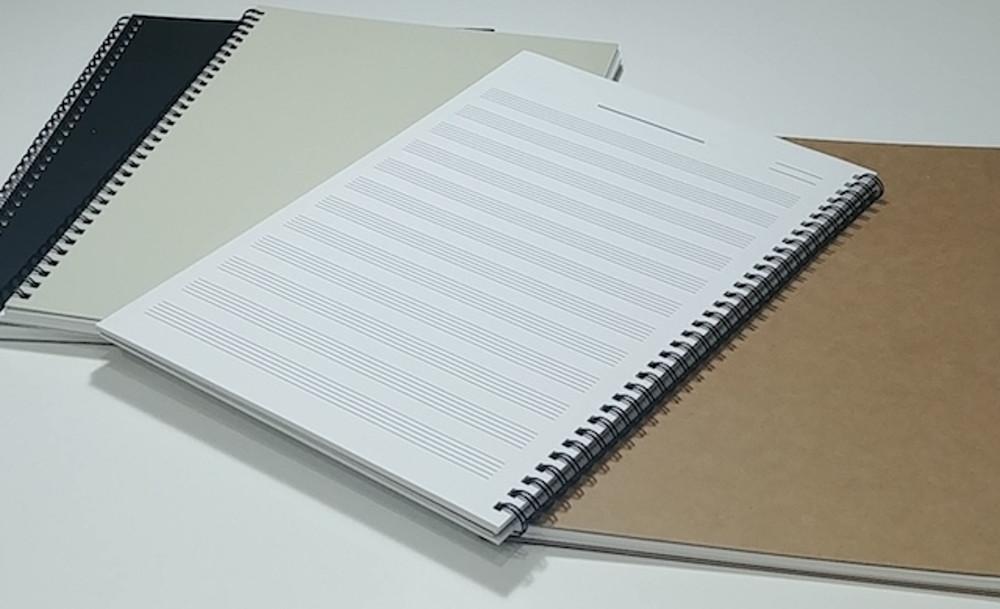 재즈에비뉴 무지 스프링 음악노트 A4 오선지 음악공책 작곡노트