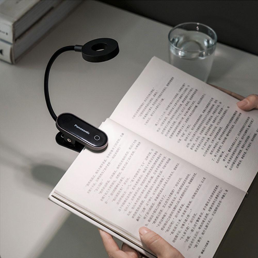 파나소닉 LED 무선 스탠드 미니 클립 3W 휴대용 침대독서등 : 이삭조명