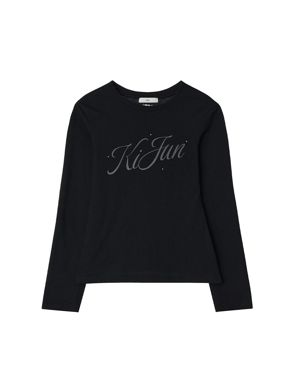 Logo Studded Tee Black