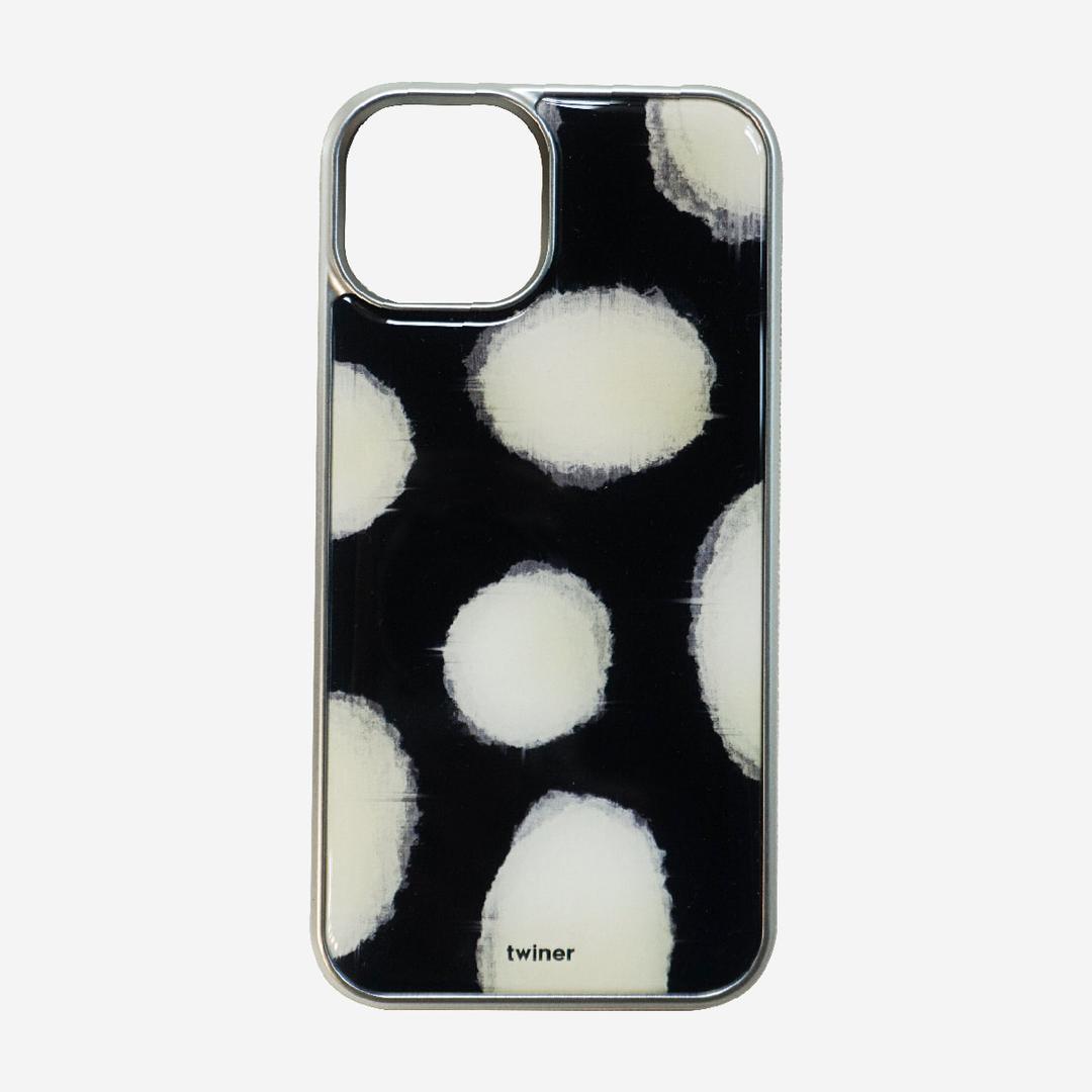 [PRE-ORDER] Linen big dot phone case (에폭시 실버 / 맥세이프 글라스 케이스)