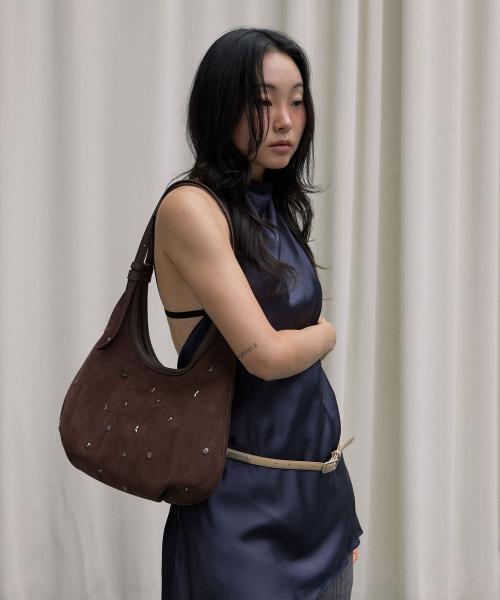 maro stud suede bag (BR)