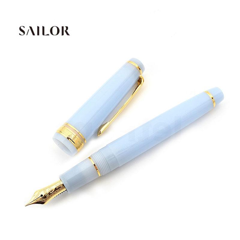 세일러 시키오리 동화시리즈 14K 만년필 MF / 은혜 갚은 학(스카이 블루)