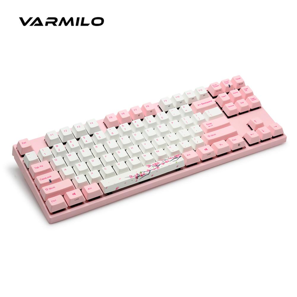 바밀로 2세대 V2 매화 키보드 Varmilo LED 무접점 로즈