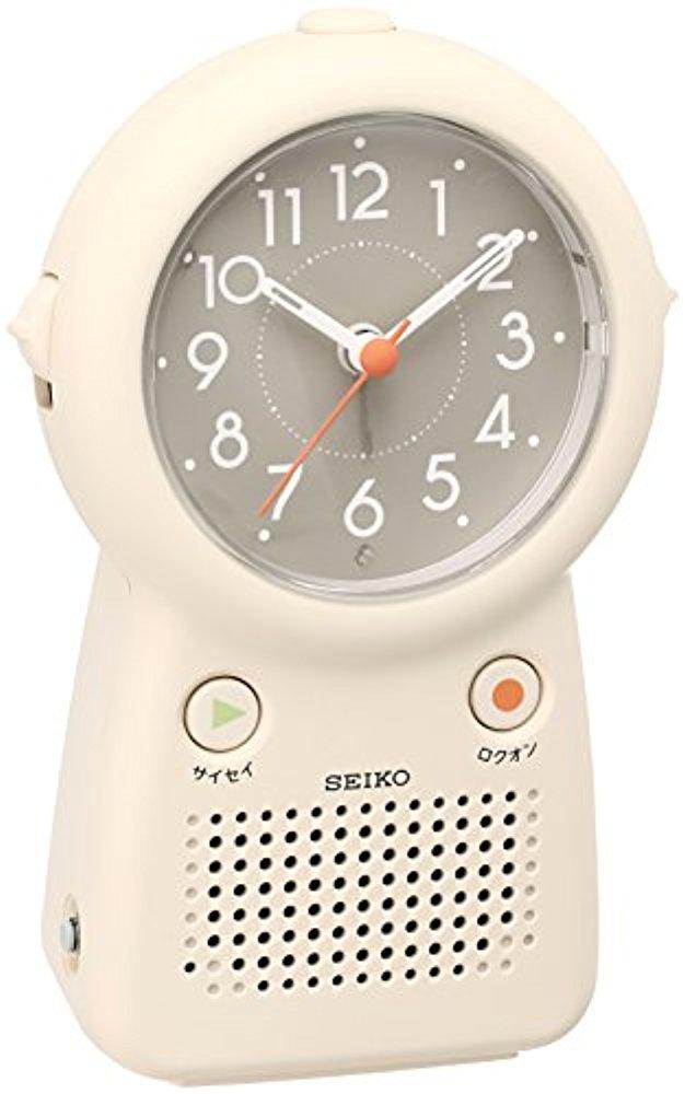 세이코 알람 탁상시계 아날로그 녹음 재생 기능 EF506C