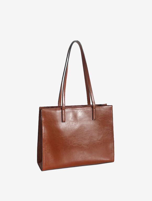 제스 스퀘어 라지 숄더백 [3color/소가죽]