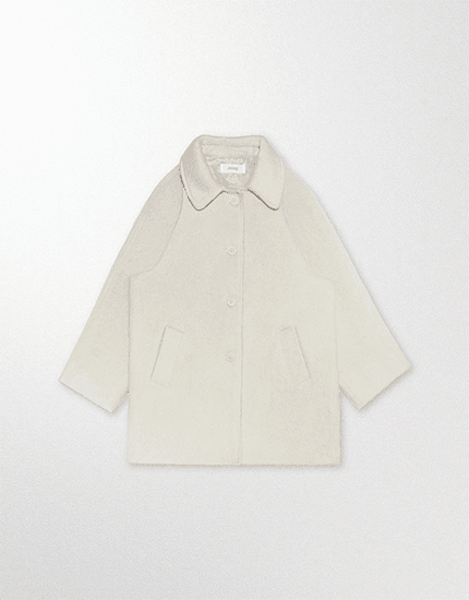 [Made] Agnes wool coat (cream beige)