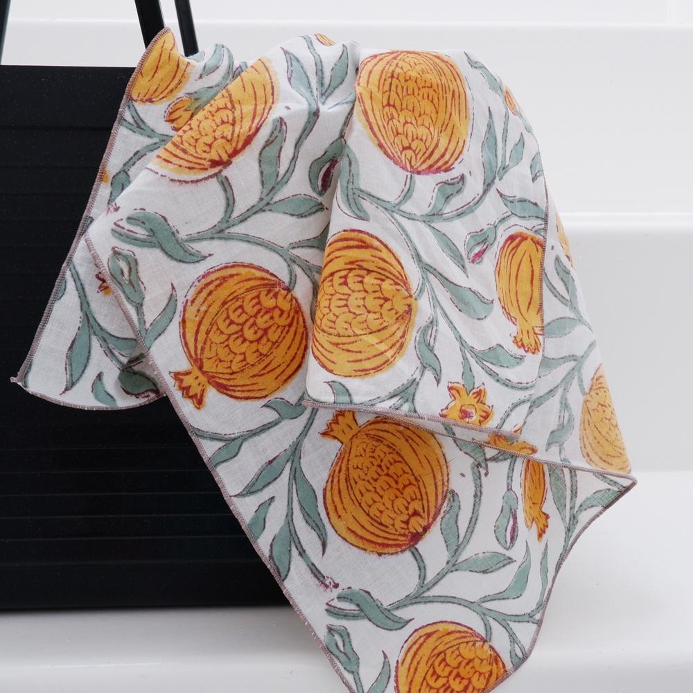 [woodblock print] 손수건 (석류)