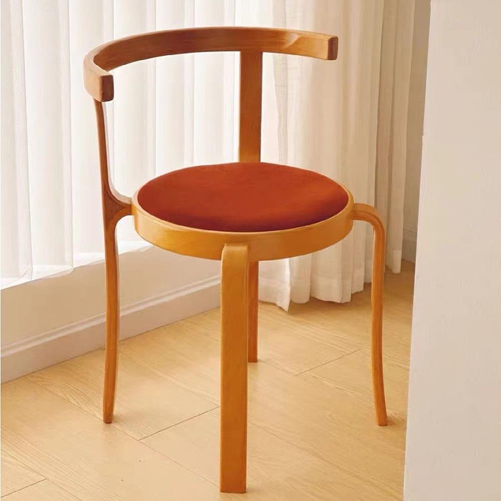 헤이유드 매그너스 올레센 의자 식탁체어 원목 우드 고급벨벳 시트