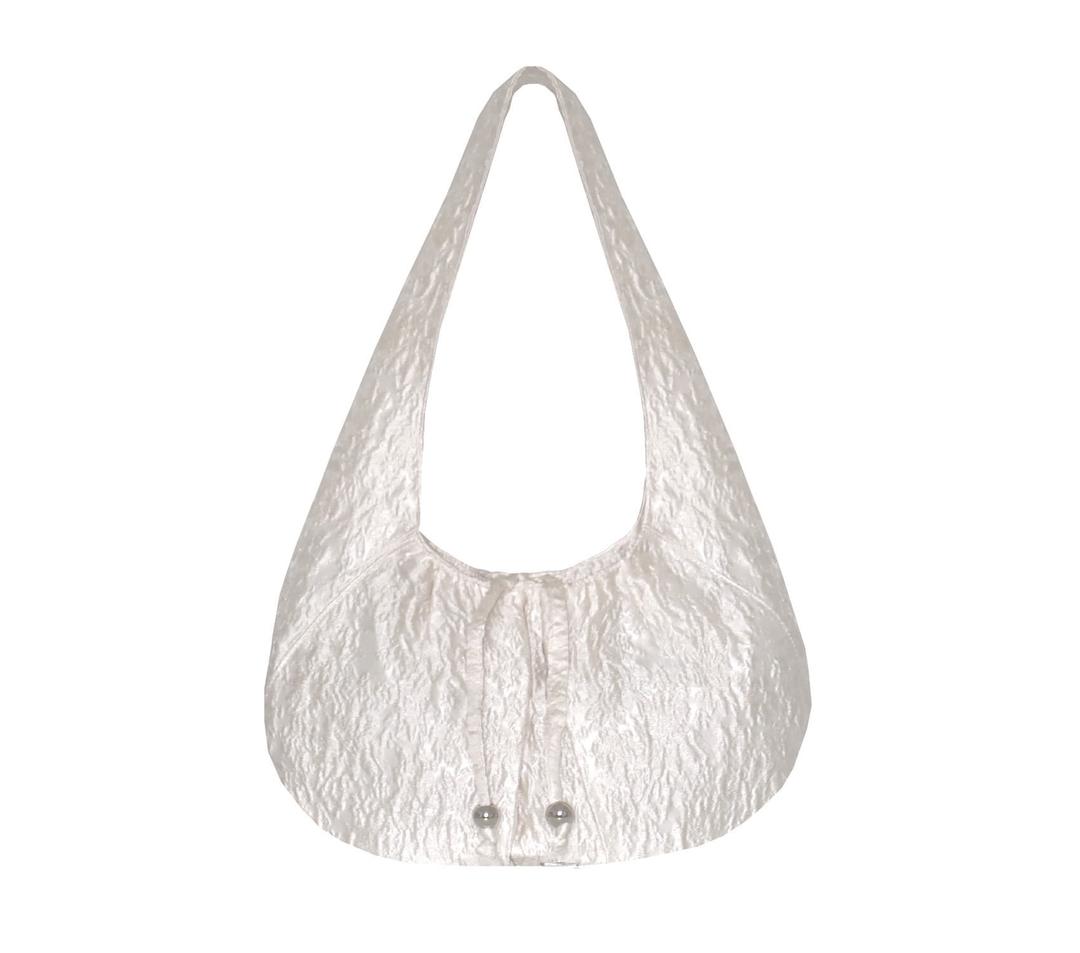 clam bag - ivory